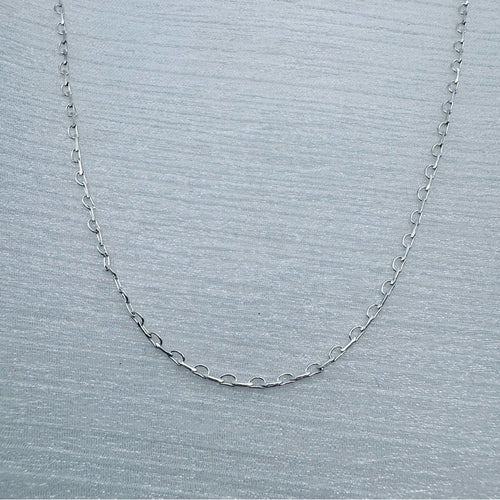 1mm Silver Paperclip Chain