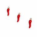 Chili Pepper Charm Gold Stainless Steel