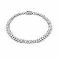 Trillion Cut Crystal Tennis Bracelet