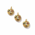 Rainbow Evil Eye Charm Gold