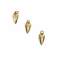 Eye Heart Charm Gold