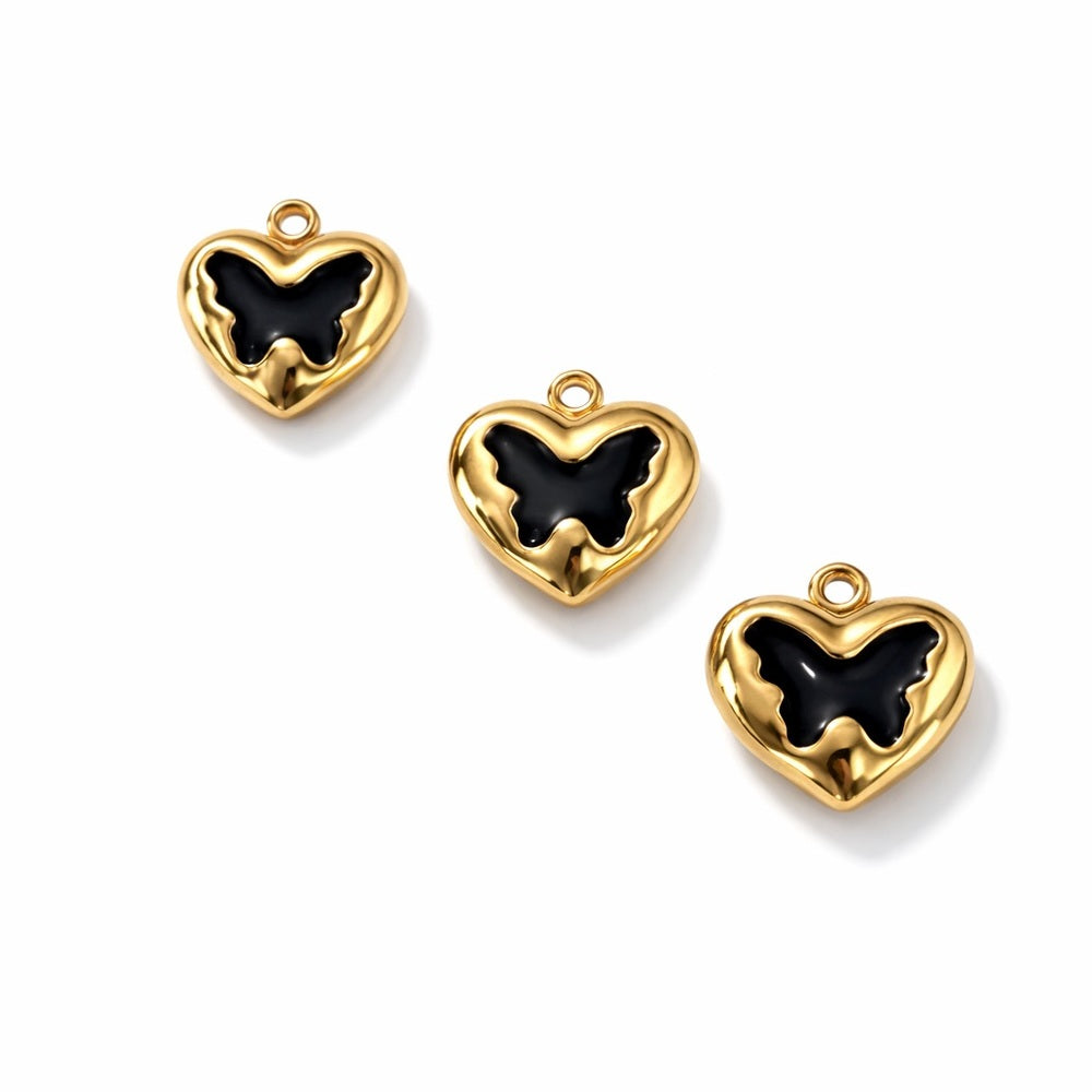 Butterfly Charm Gold Stainless Steel
