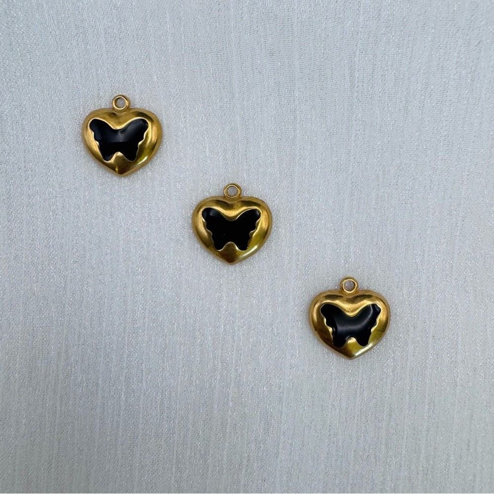 Butterfly Charm Gold Stainless Steel