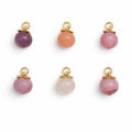 Assorted Peach Charms Gold Stainless Steel