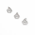 Paw Charm Silver Stainless Steel