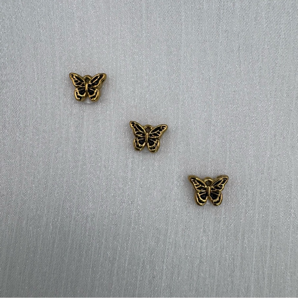 Butterfly Charm Gold Stainless Steel