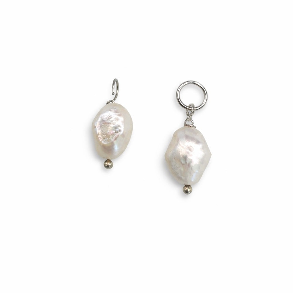 Freshwater Pearl Charm Stainless Steel