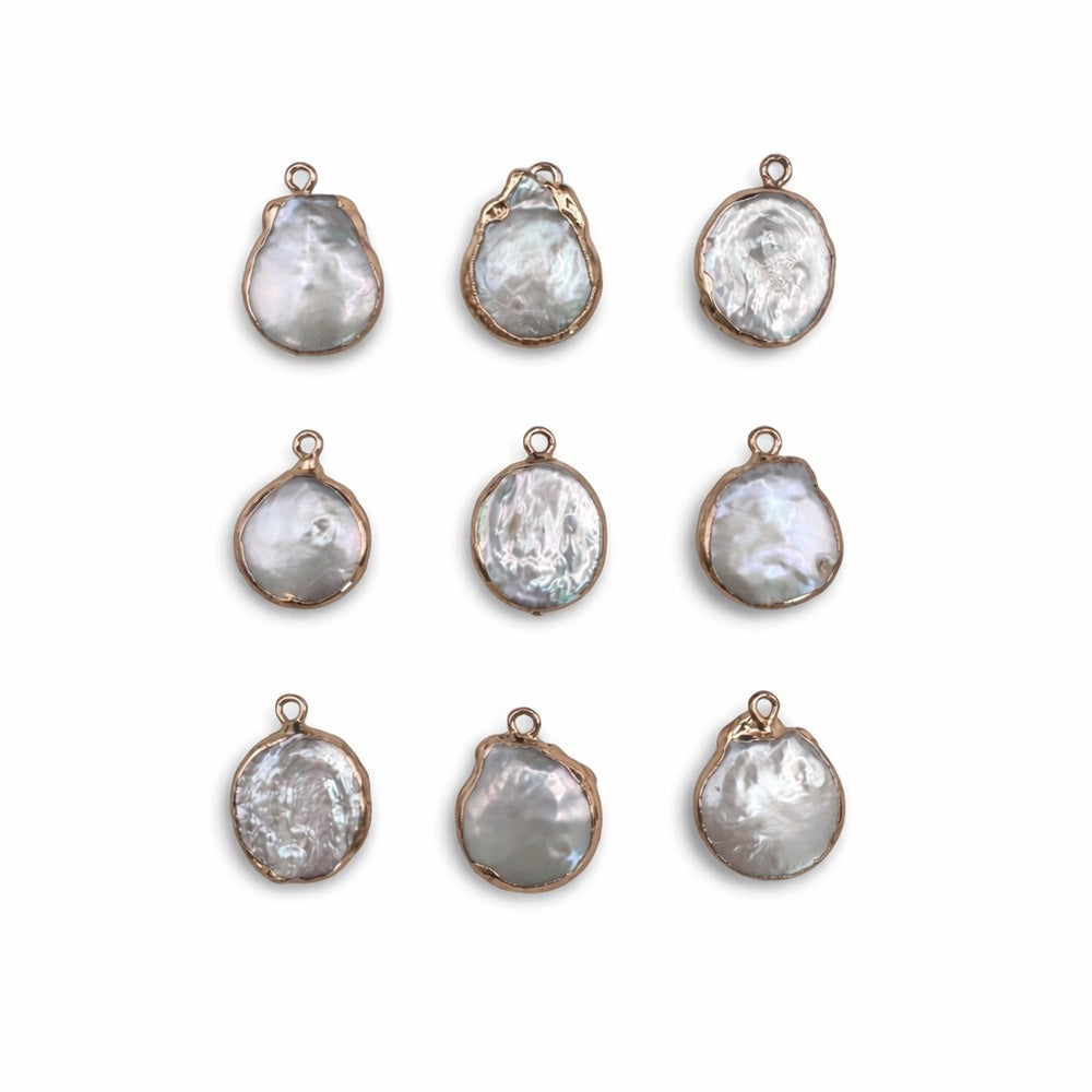 Freshwater Pearl Charm Gold Plated
