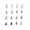 Freshwater Pearl Charms Gold Stainless Steel