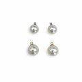 Faux Pearl Charm Stainless Steel