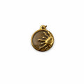 Sun Charm Gold Stainless Steel