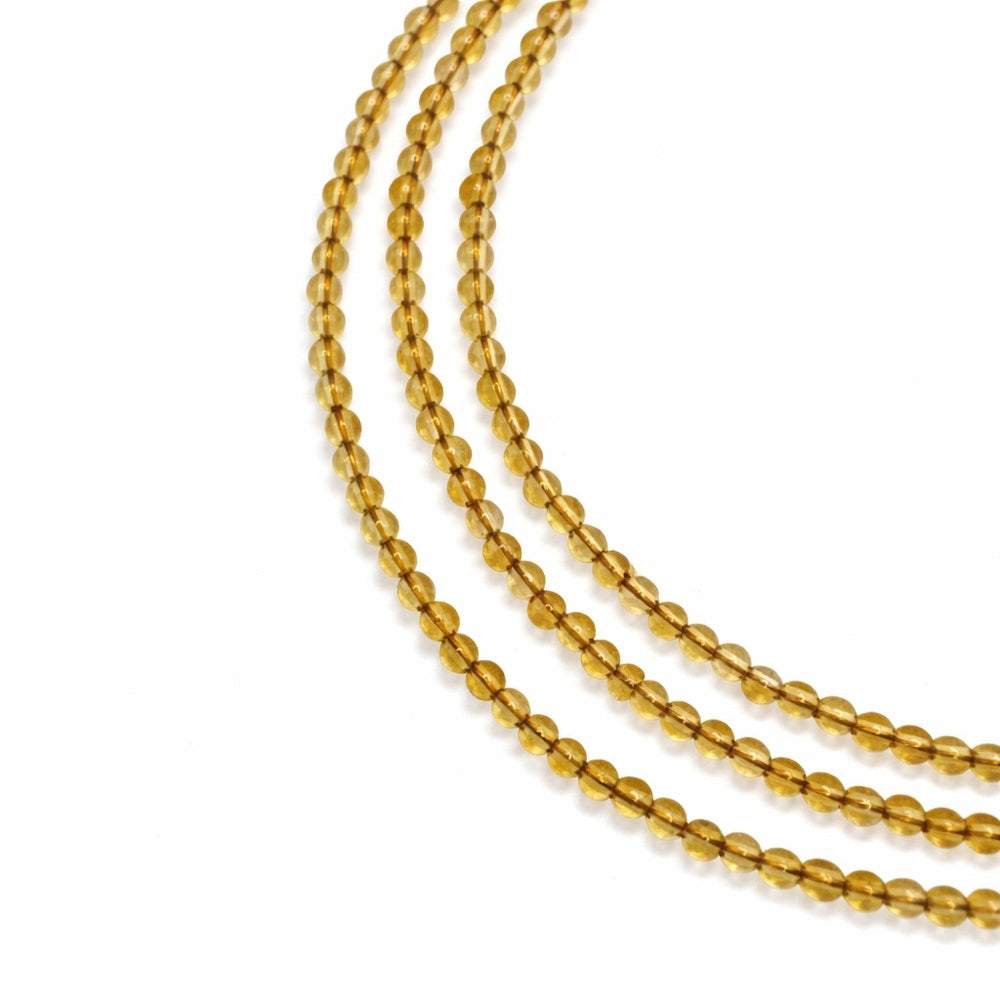 Citrine Gemstone Magnetic Necklace
