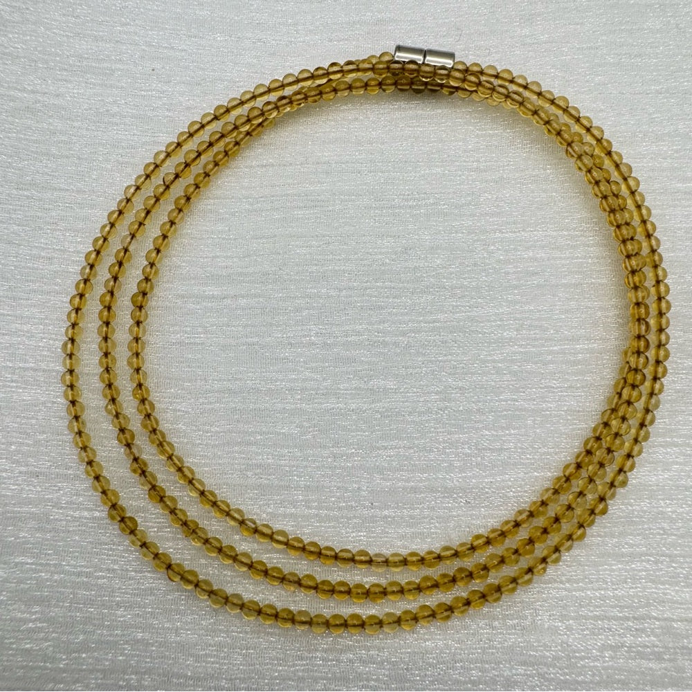 Citrine Gemstone Magnetic Necklace