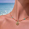 Mixed Stone Evil Eye Necklace Style #30