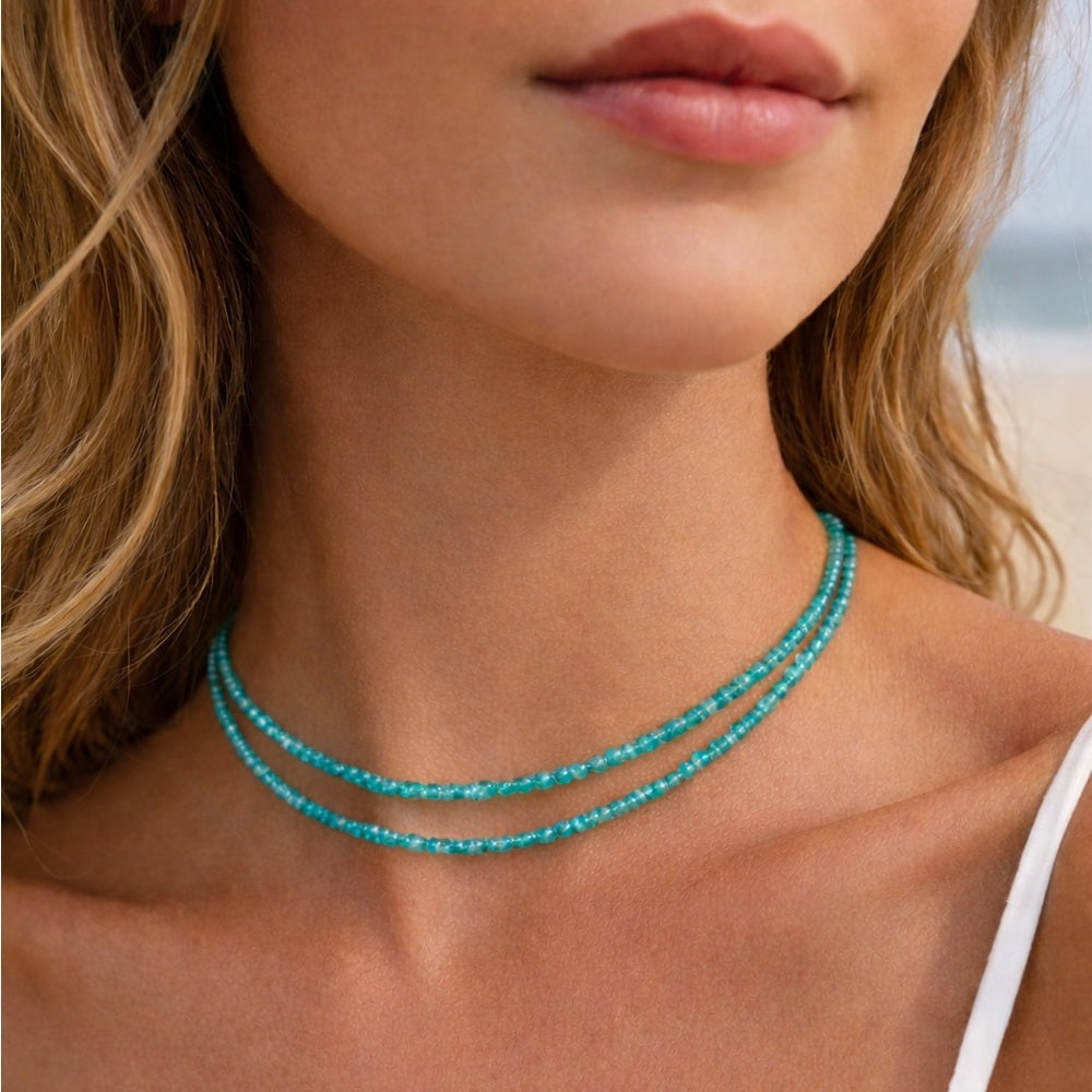 Amazonite Gemstone Magnetic Necklace
