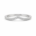 0.25 CT Moissanite V Ring