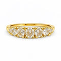 Gold Oval Gradient Ring