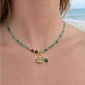 Green Aventurine & Rhodonite Adjustable Necklace