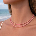 Pink Opal Gemstone Magnetic Necklace