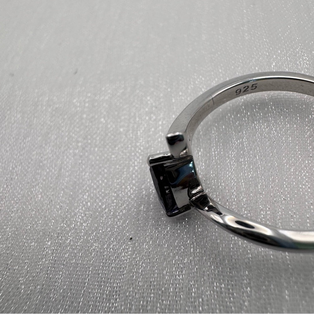 Iolite Teardrop Ring