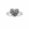 Marcasite Heart Ring