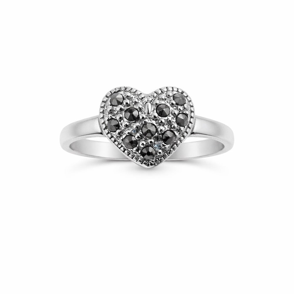 Marcasite Heart Ring