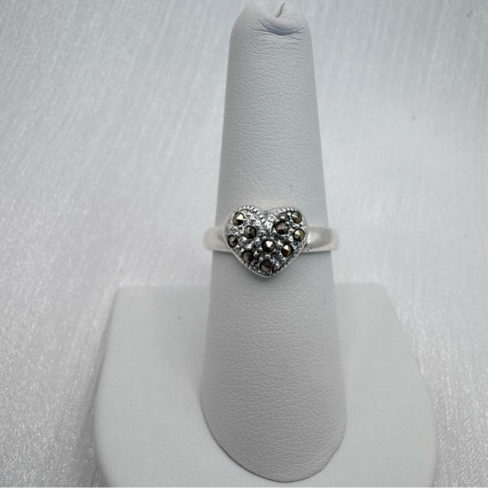 Marcasite Heart Ring