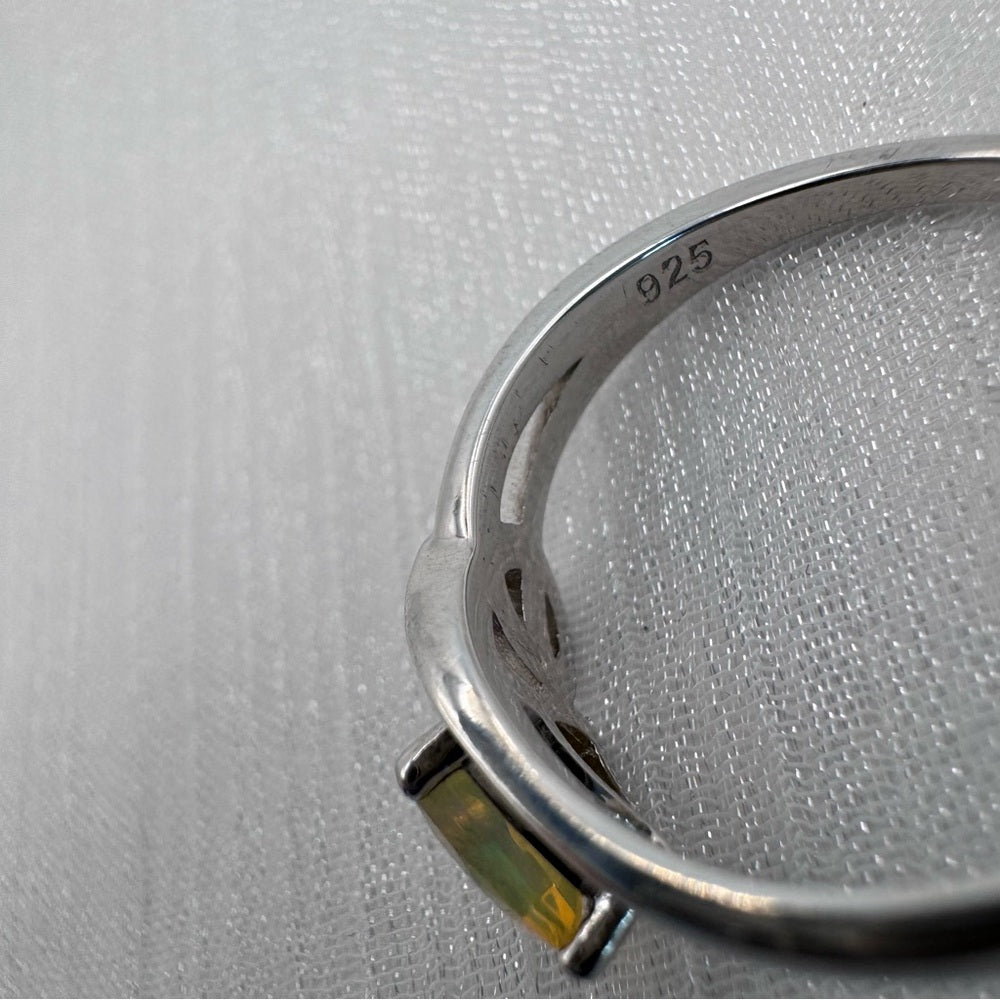 Ethiopian Opal Loop Ring