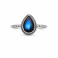 Labradorite Teardrop Ring