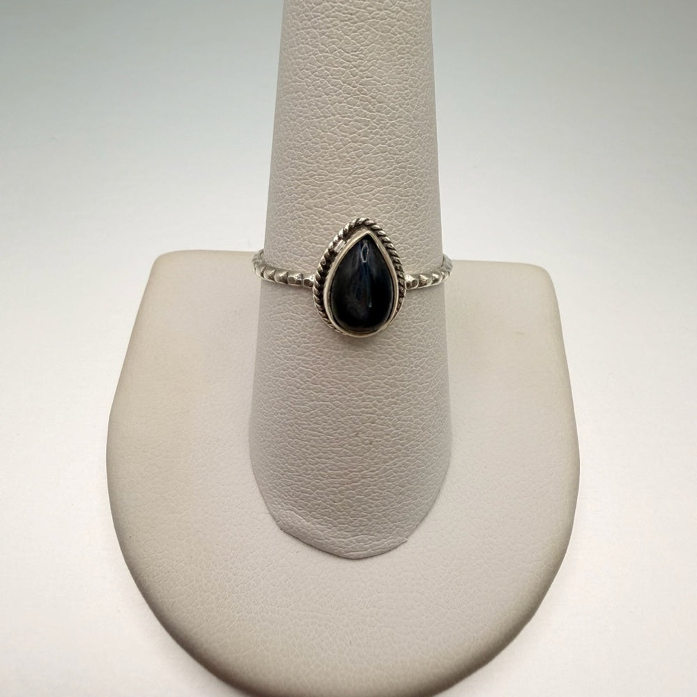 Labradorite Teardrop Ring