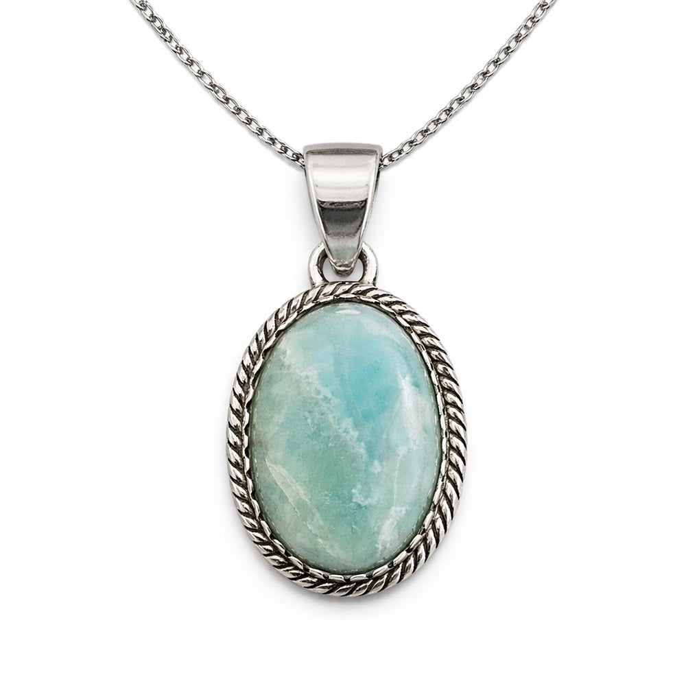 Larimar Oval Pendant