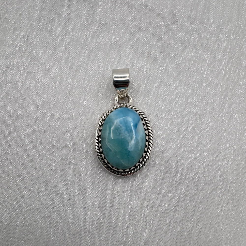 Larimar Oval Pendant