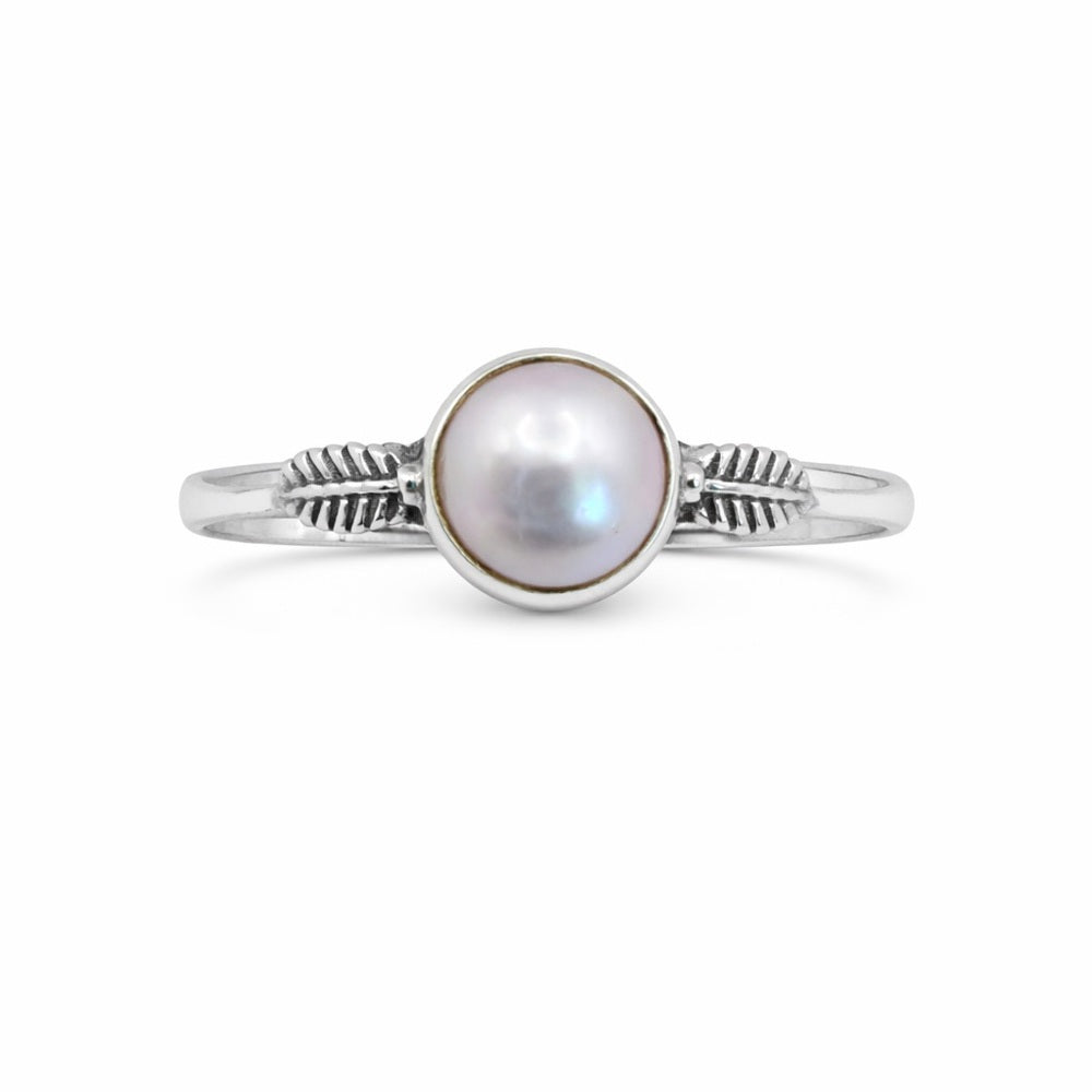 Freshwater Pearl Leaf Ring