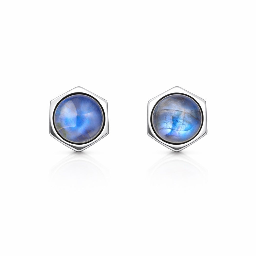 Moonstone Stud Earrings