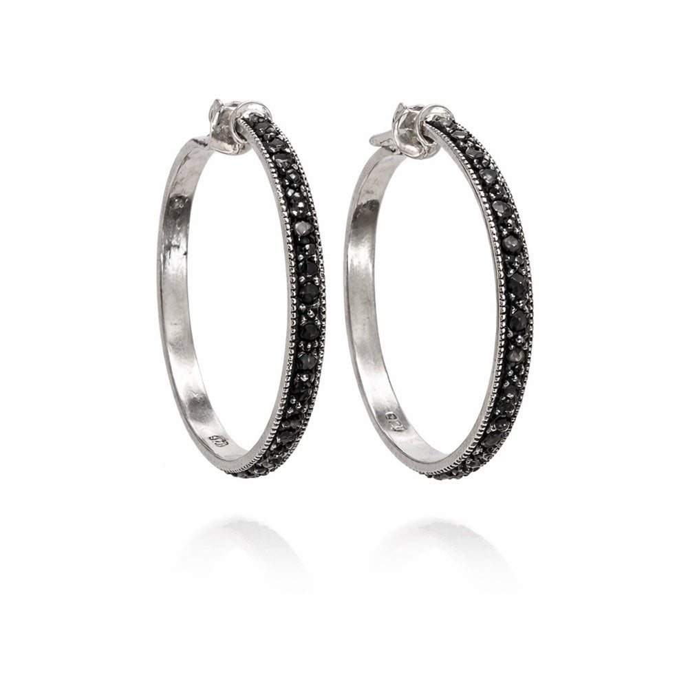 Marcasite Hoop Earrings