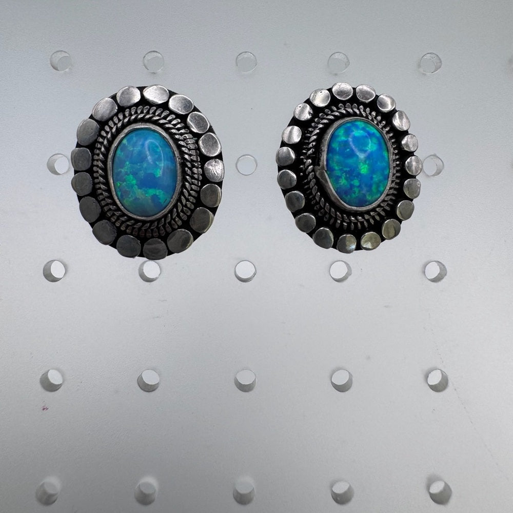 Australian Opal Stud Earrings