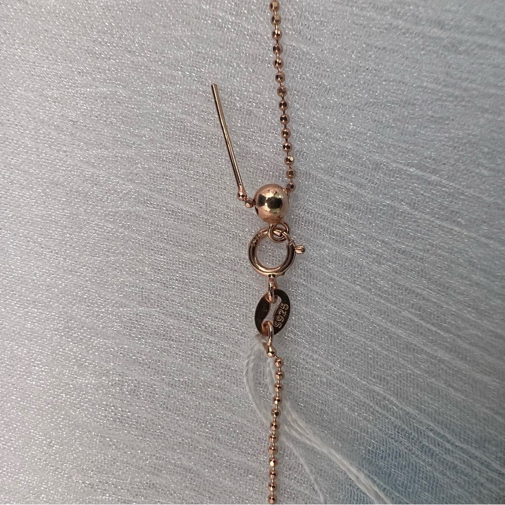 Ball Chain Rose Gold Adjustable