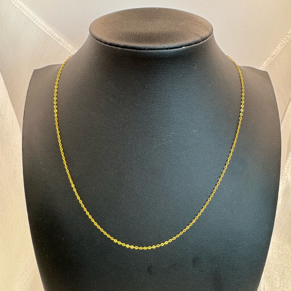 Cable Chain Gold Adjustable