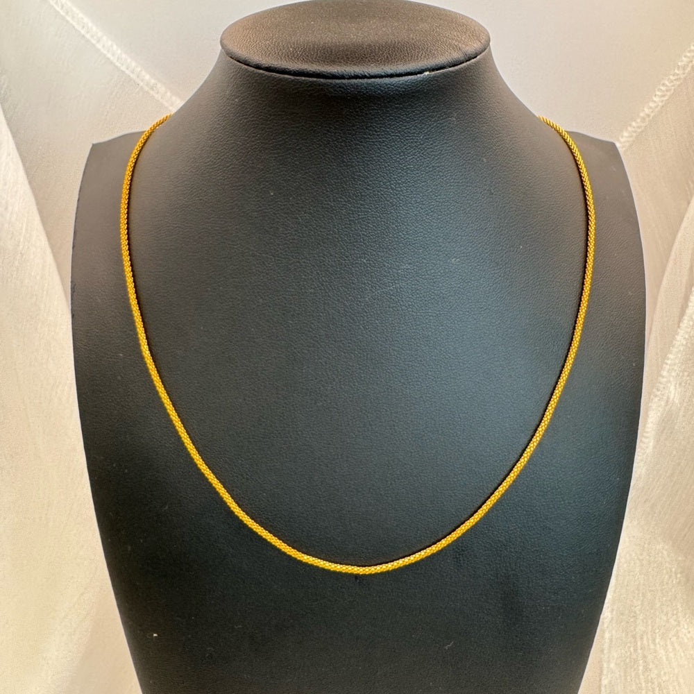 Popcorn Chain Gold Adjustable