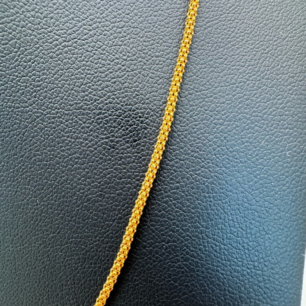 Popcorn Chain Gold Adjustable