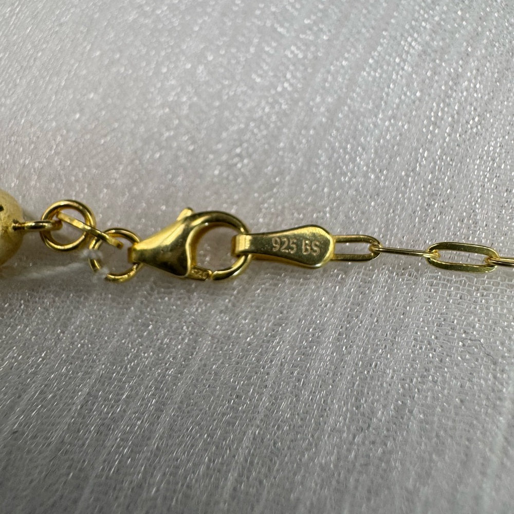 Mini Paperclip Chain Gold Adjustable