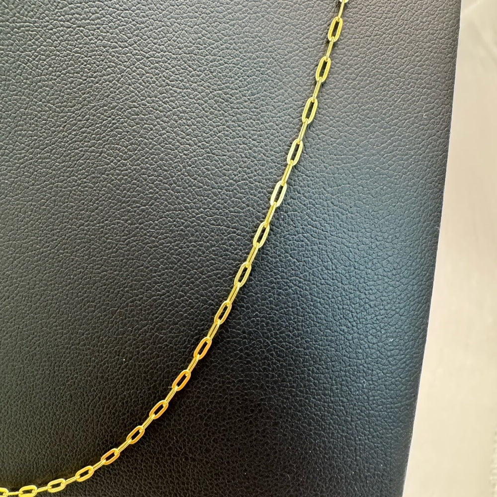 Mini Paperclip Chain Gold Adjustable