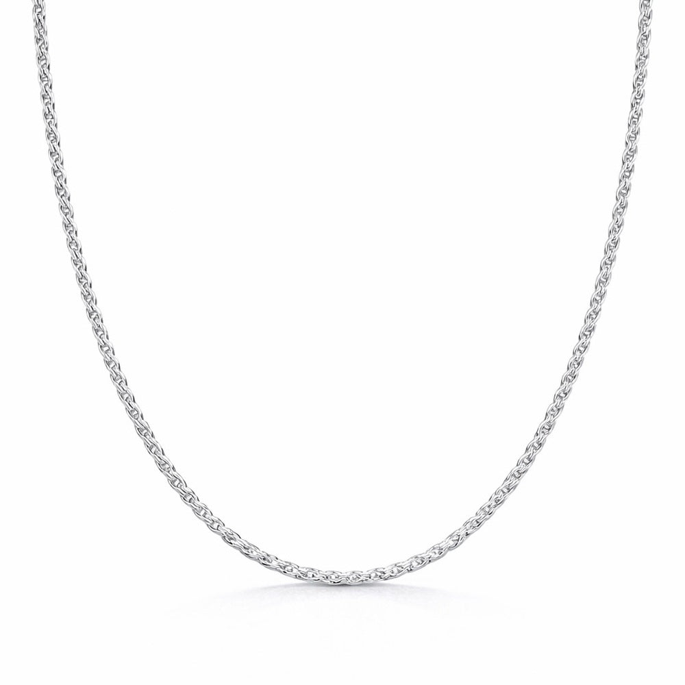 Diamond Cut Rope Chain Silver Adjustable