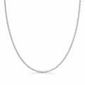 Diamond Cut Rope Chain Silver Adjustable