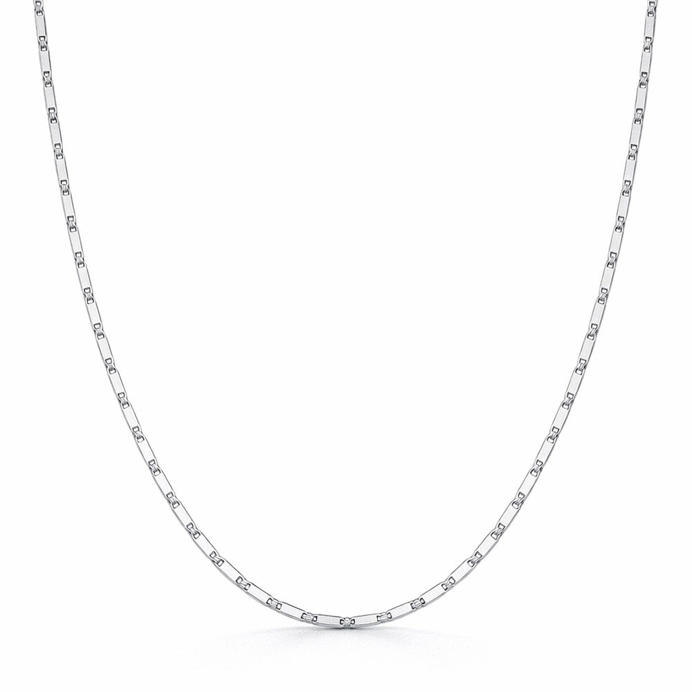 Mirror Link Chain Silver Adjustable