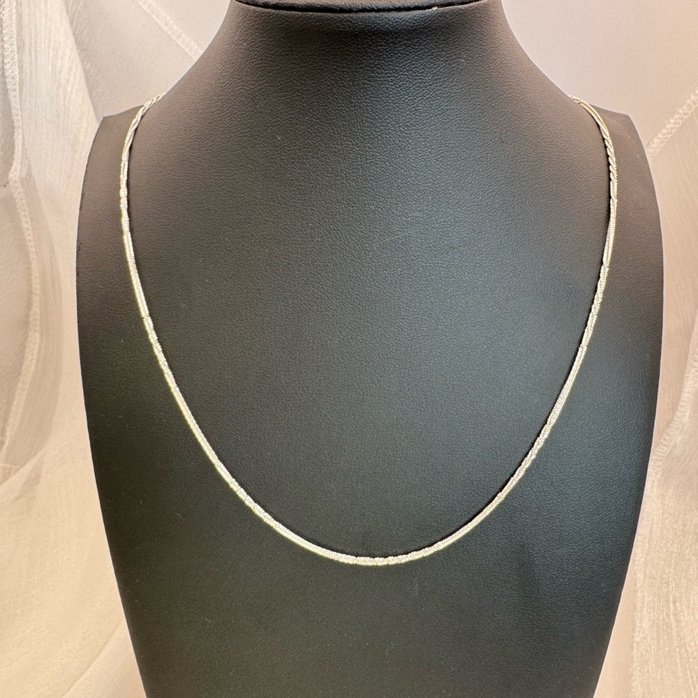 Twist Chain Silver Adjustable