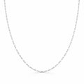 Mini Paperclip Chain Silver Adjustable