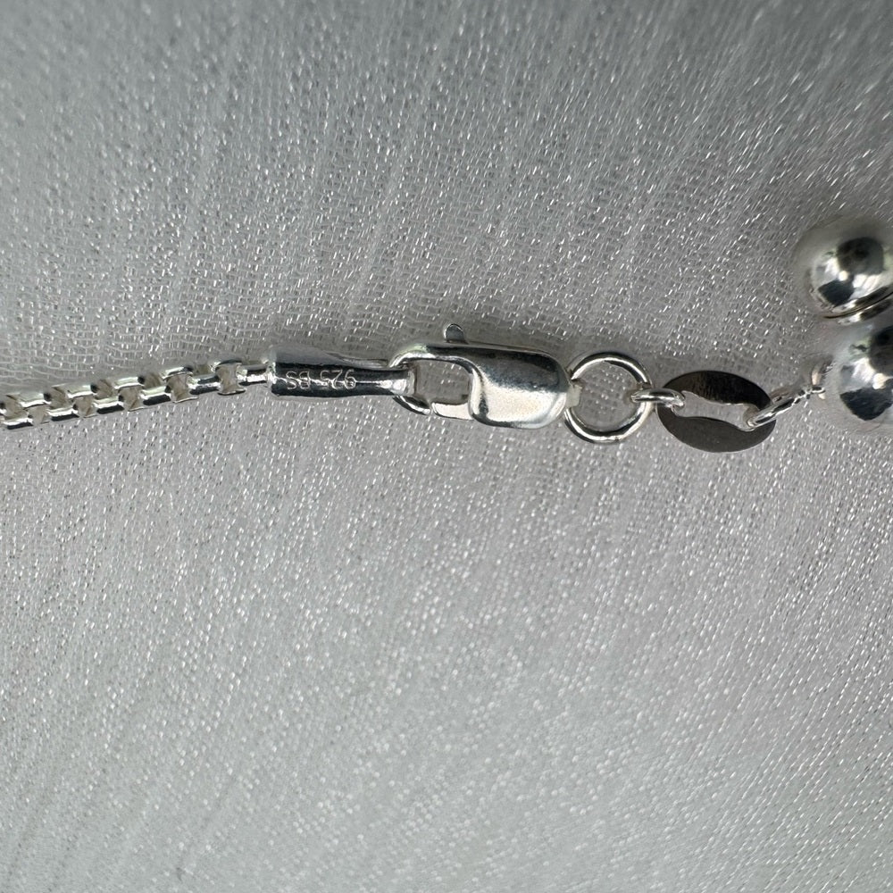 Rolled Box Chain Silver Adjustable