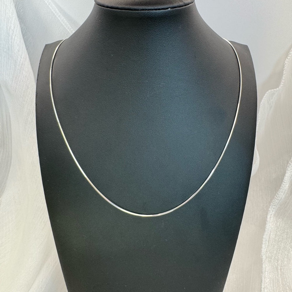 Round Snake Chain Silver Adjustable