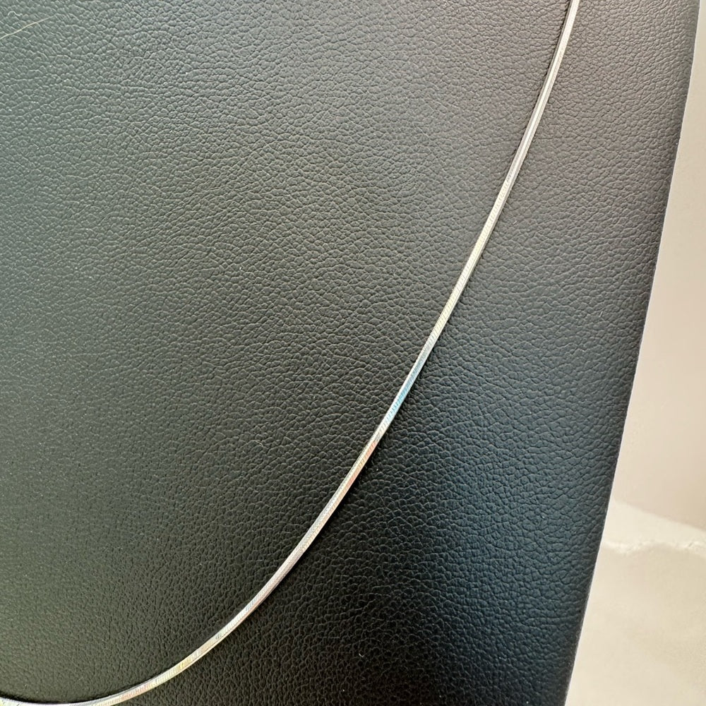 Round Snake Chain Silver Adjustable